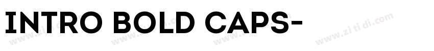 Intro Bold Caps字体转换